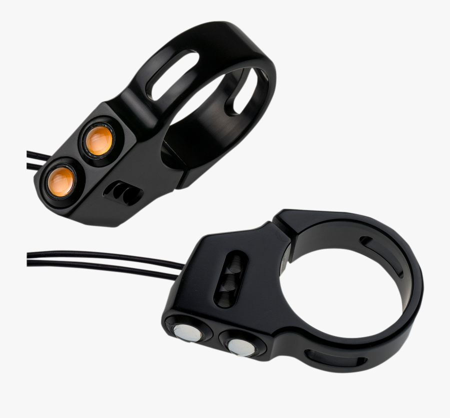 Joker Machine Black 39mm Front Fork Amber Led Rat Eye - Joker Machine Led Rat Eye Front Fork Turn Signals, Transparent Clipart