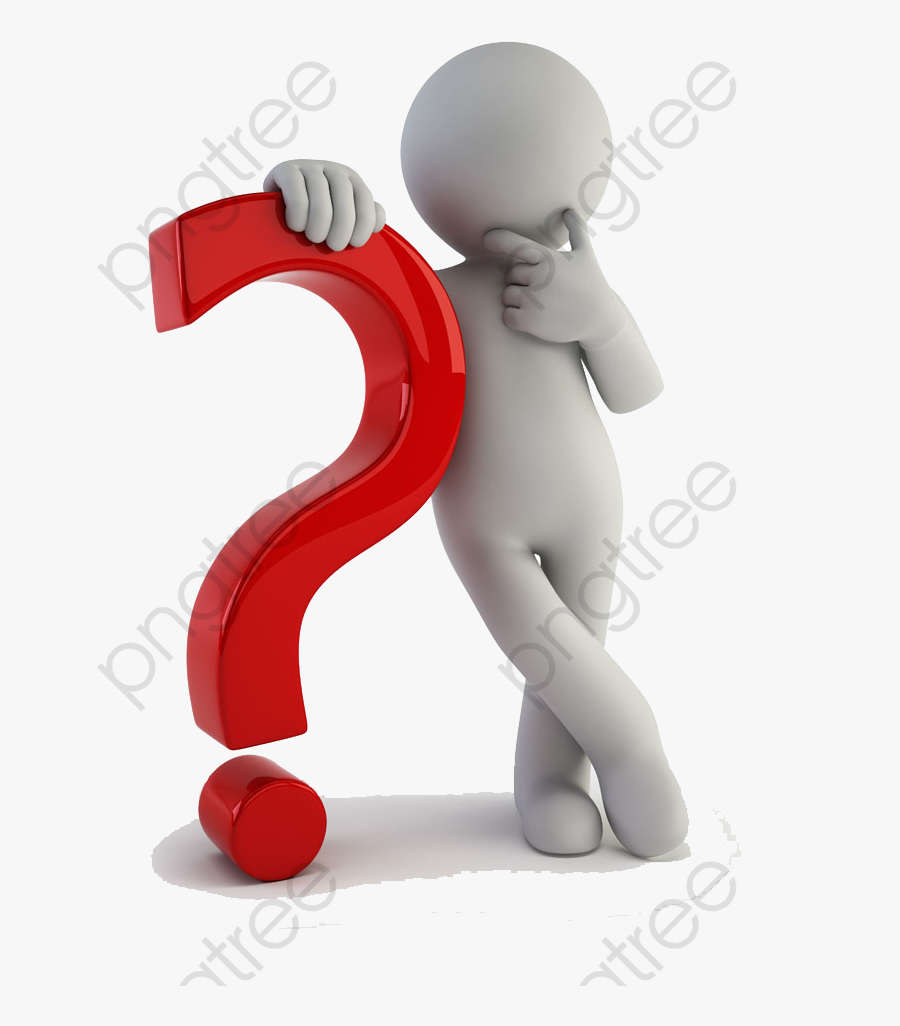 People Png Red - Question Mark Figurine, Transparent Clipart