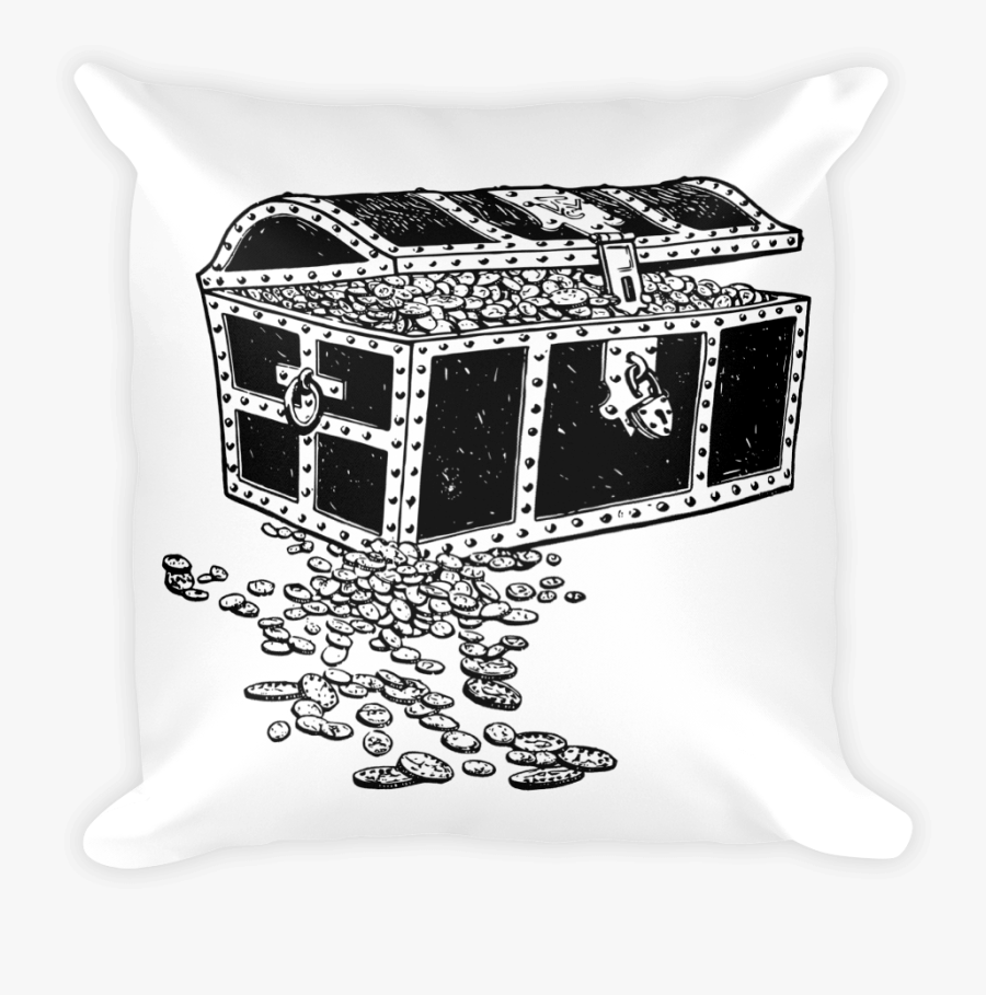 Treasurechest 2400px Mockup Front Original - Pirate Treasure Clip Art Black And White, Transparent Clipart