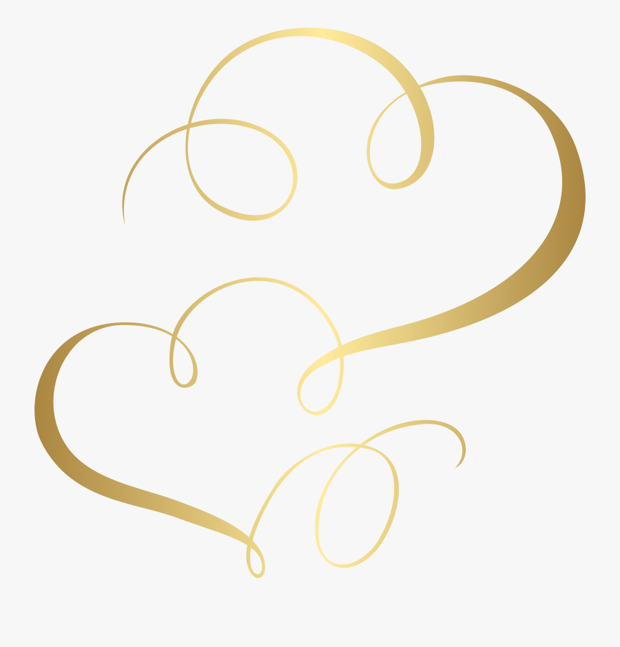 Two Hearts Cards Ornament Png Clip Art, Transparent Clipart