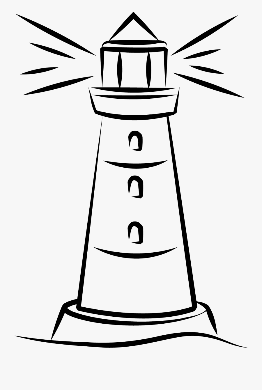 Easy Lighthouse Drawing , Free Transparent Clipart - ClipartKey