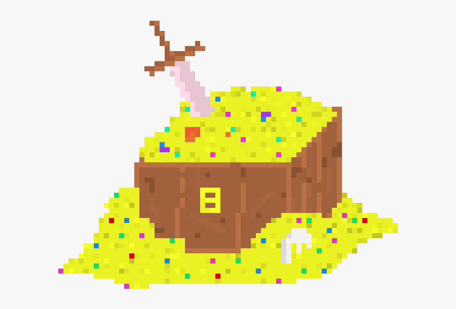Treasure Pixel Art Png, Transparent Clipart