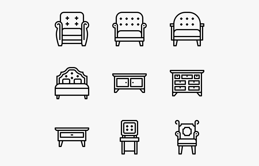 Furniture - Real Estate Icon Png, Transparent Clipart