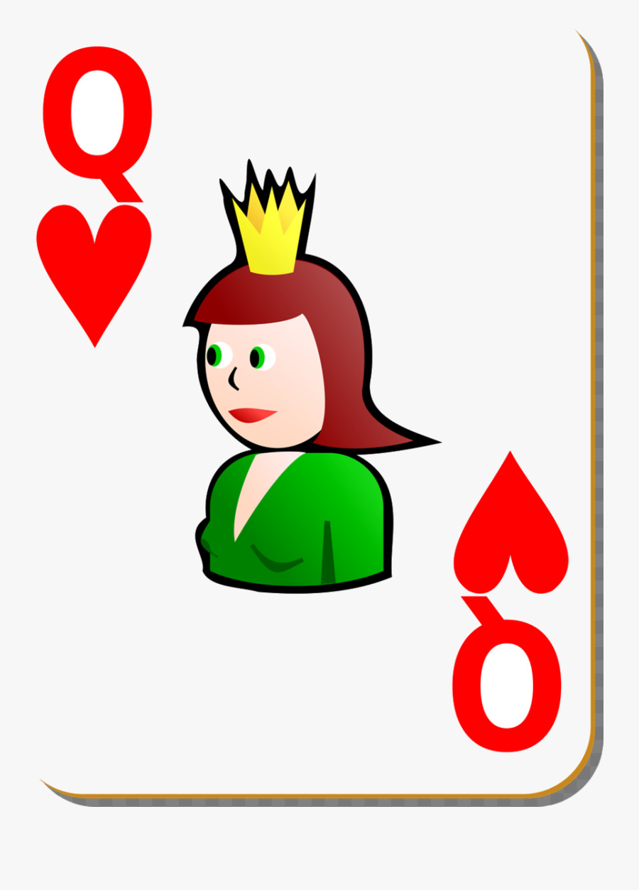 Playing Cards Clipart At Free For Personal Use Transparent - Queen Of Spade Playing Card Clipart, Transparent Clipart