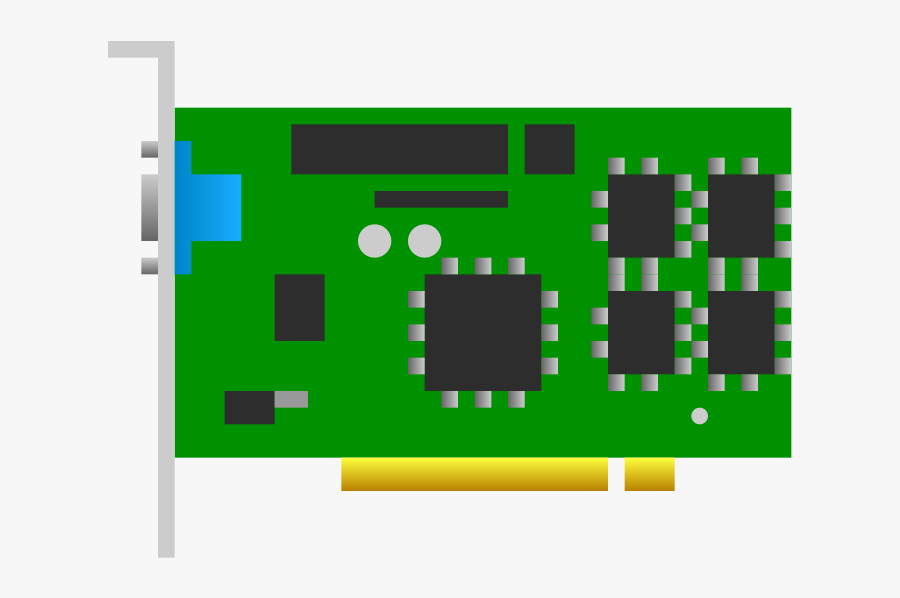 Pci Video Card Icon - Graphics Card Vector Art, Transparent Clipart