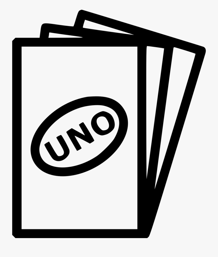 Clip Black And White Library Cards Vector - Uno Game Black And White, Transparent Clipart