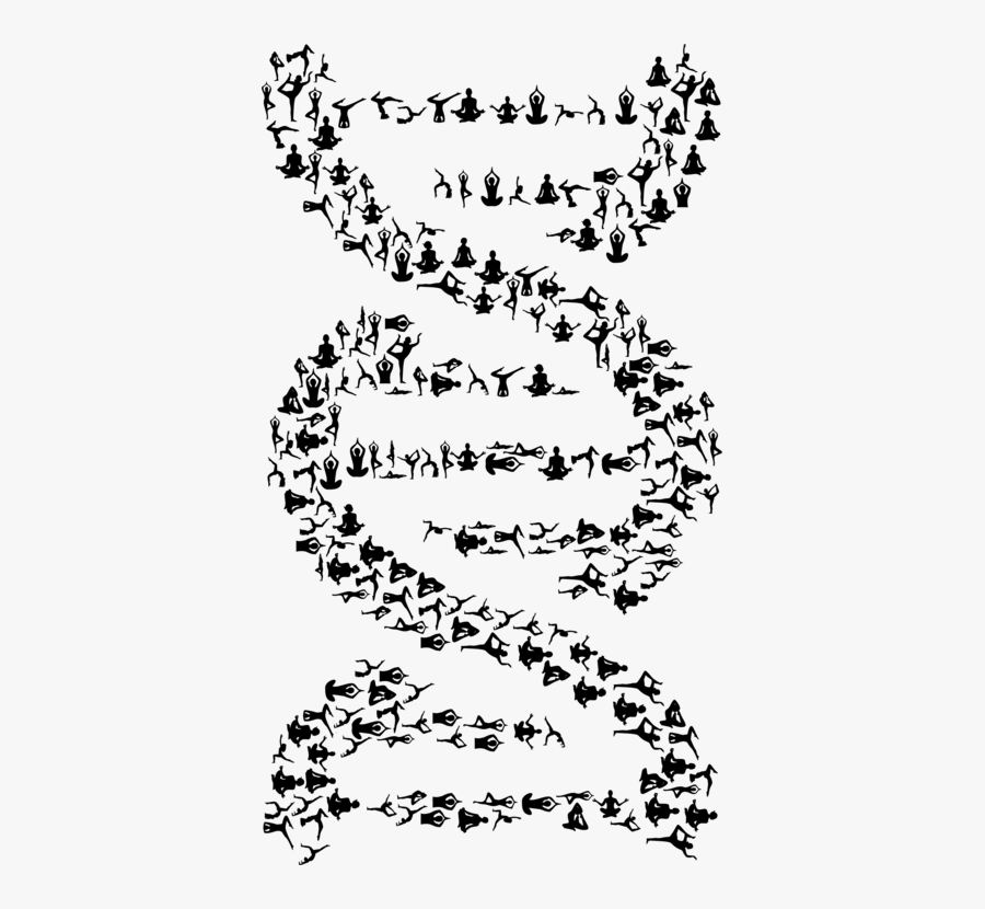 Transparent Biology Clipart - Black And White Dna Art , Free