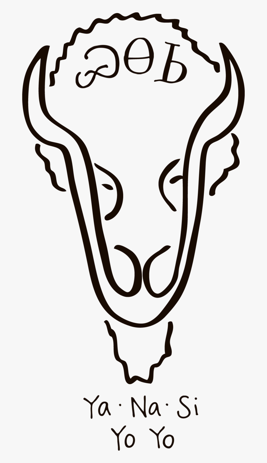 Ya Na Si Logo Black, Transparent Clipart
