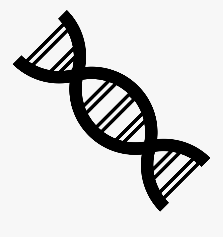 Dna Strand Svg Png Icon Free Download - Gene Black And White, Transparent Clipart