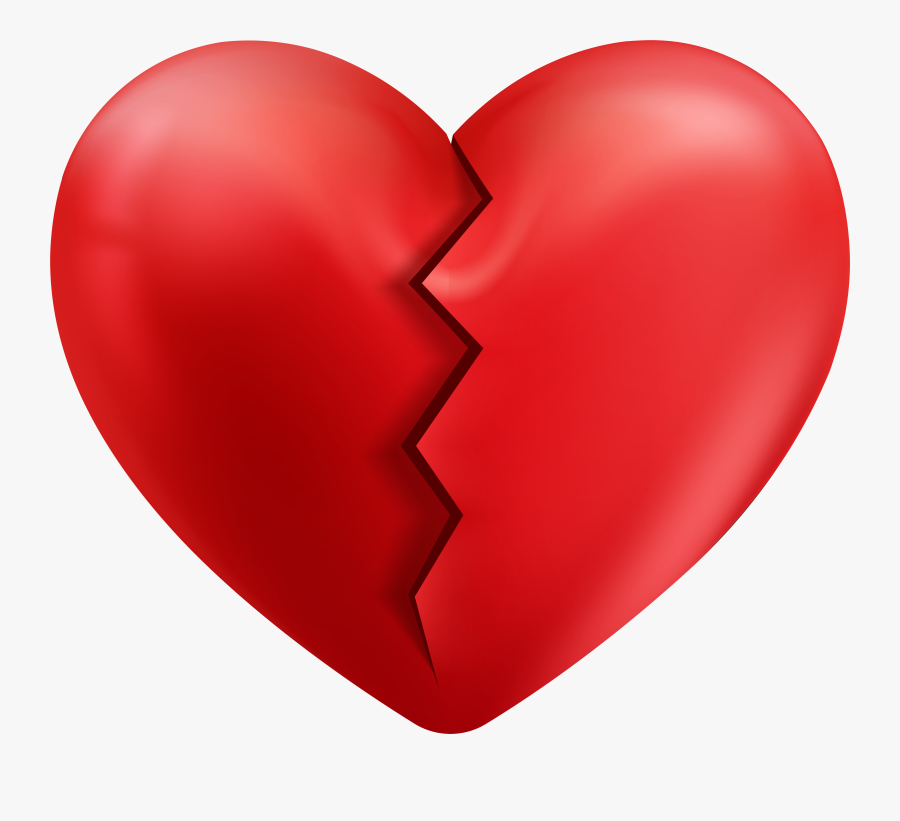 Cracked Heart Transparent Png Clip Art Image, Transparent Clipart