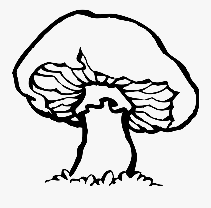 Final Mushroom Clip Art Image - Mushroom Black And White, Transparent Clipart