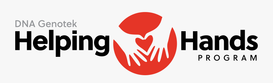 Helping Hands Text, Transparent Clipart