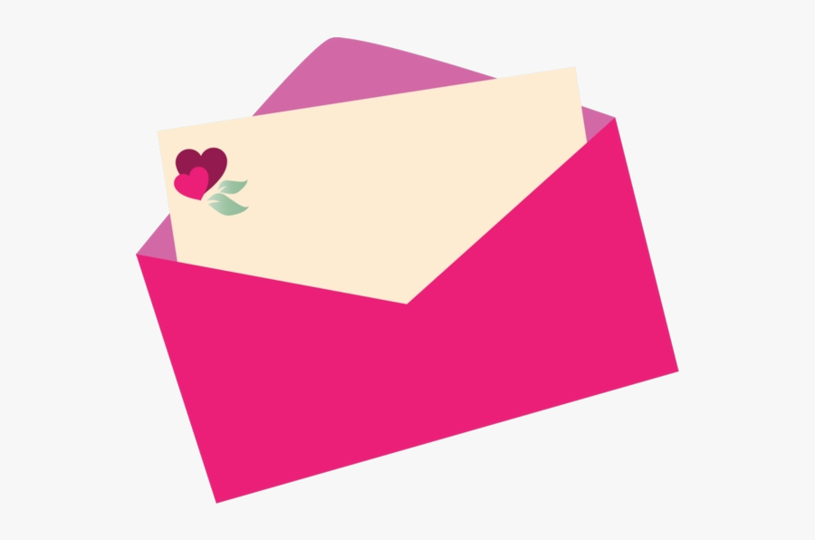 Mail Icon Rose - Envelope Clipart With Paper, Transparent Clipart