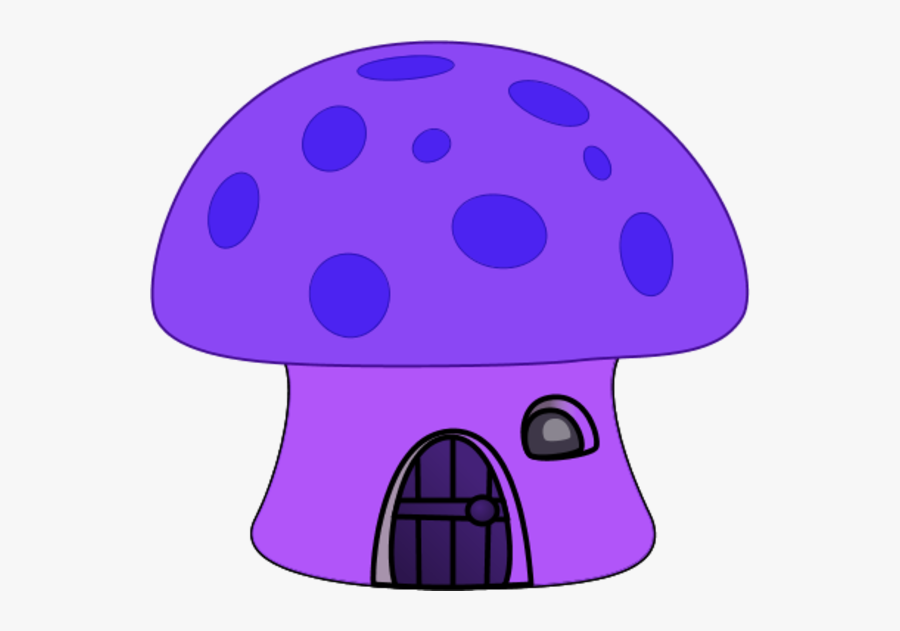 Orange Mushroom House - Drawing Of Mushroom House, Transparent Clipart