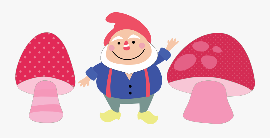 Gnome Clipart Small Mushroom - Gnome Clip Art, Transparent Clipart