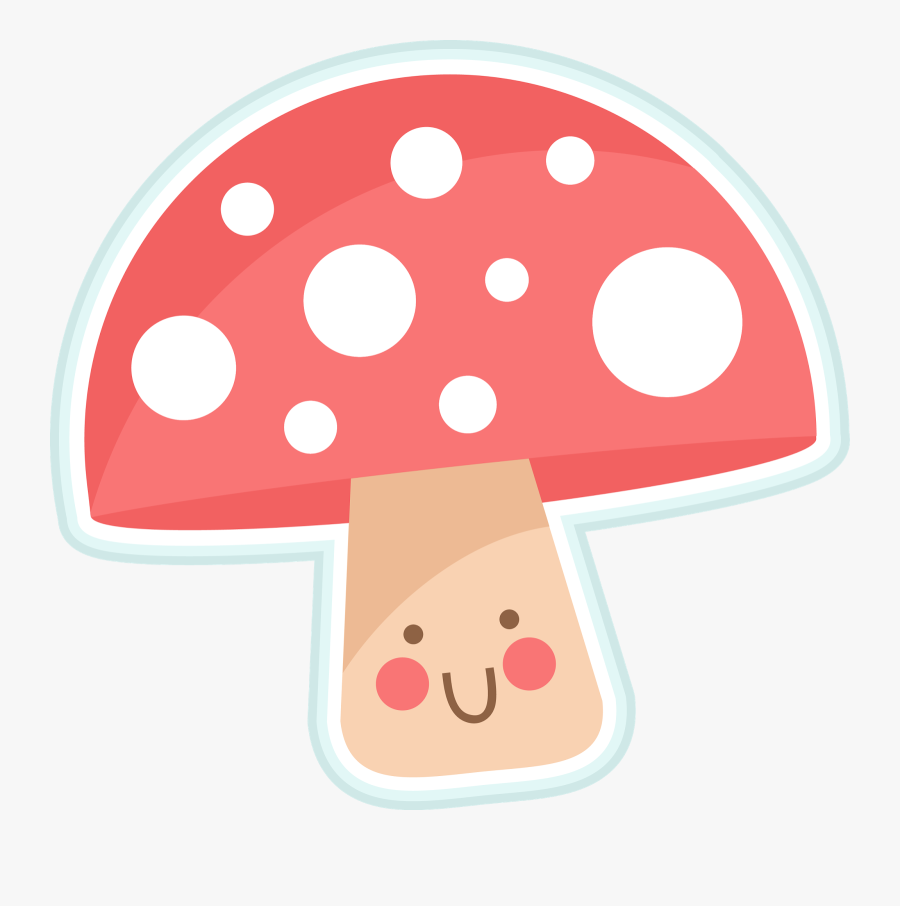 Miss Kate Cuttables - Mushroom Clipart Cute, Transparent Clipart