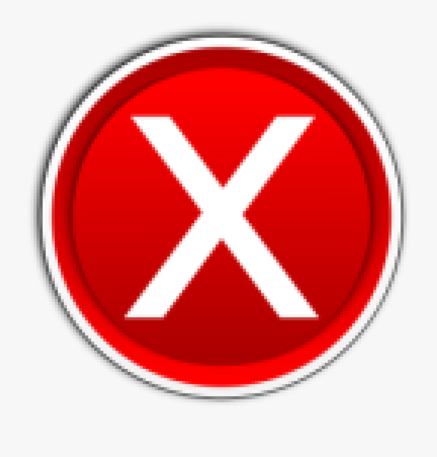 X Mark Button Svg Clip Arts - No Good Clipart, Transparent Clipart
