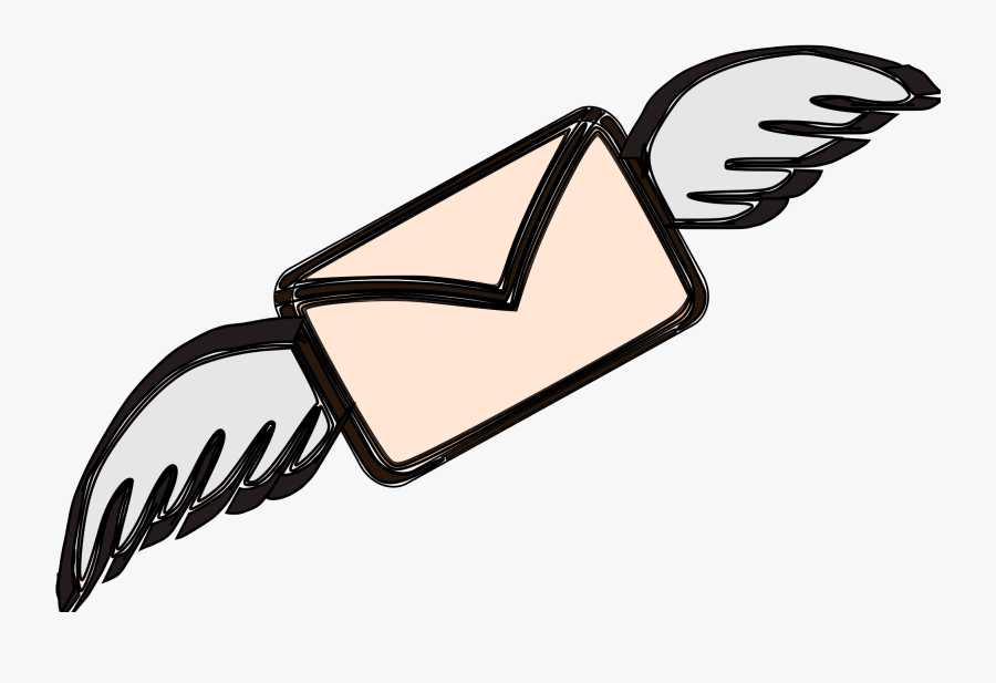 Email With Wings Png, Transparent Clipart