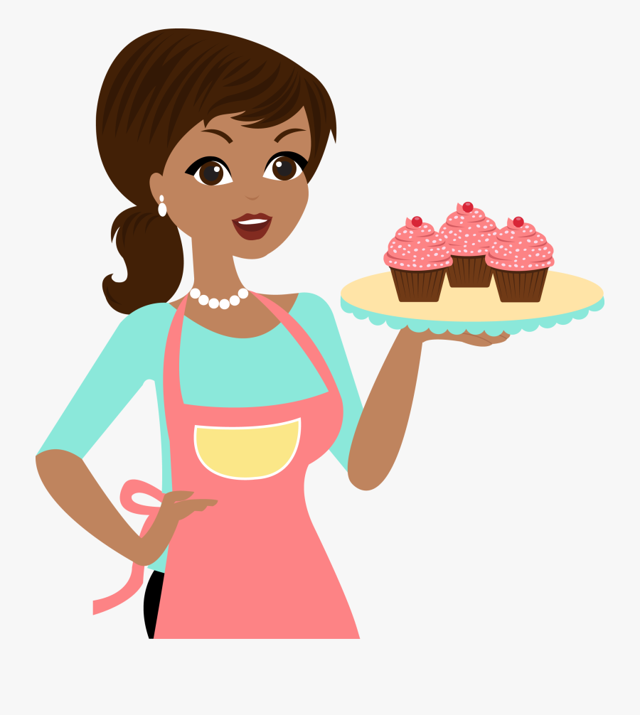 Cook Clipart Dessert Chef - Chefe De Cozinha Mulher Em Desenho Png, Transparent Clipart