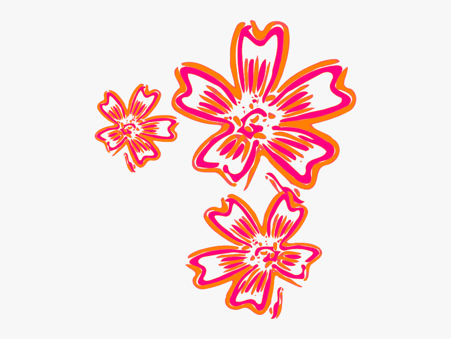 Flower Svg Clip Arts 522 X 596 Px - Cluster Of Flowers Cartoon, Transparent Clipart
