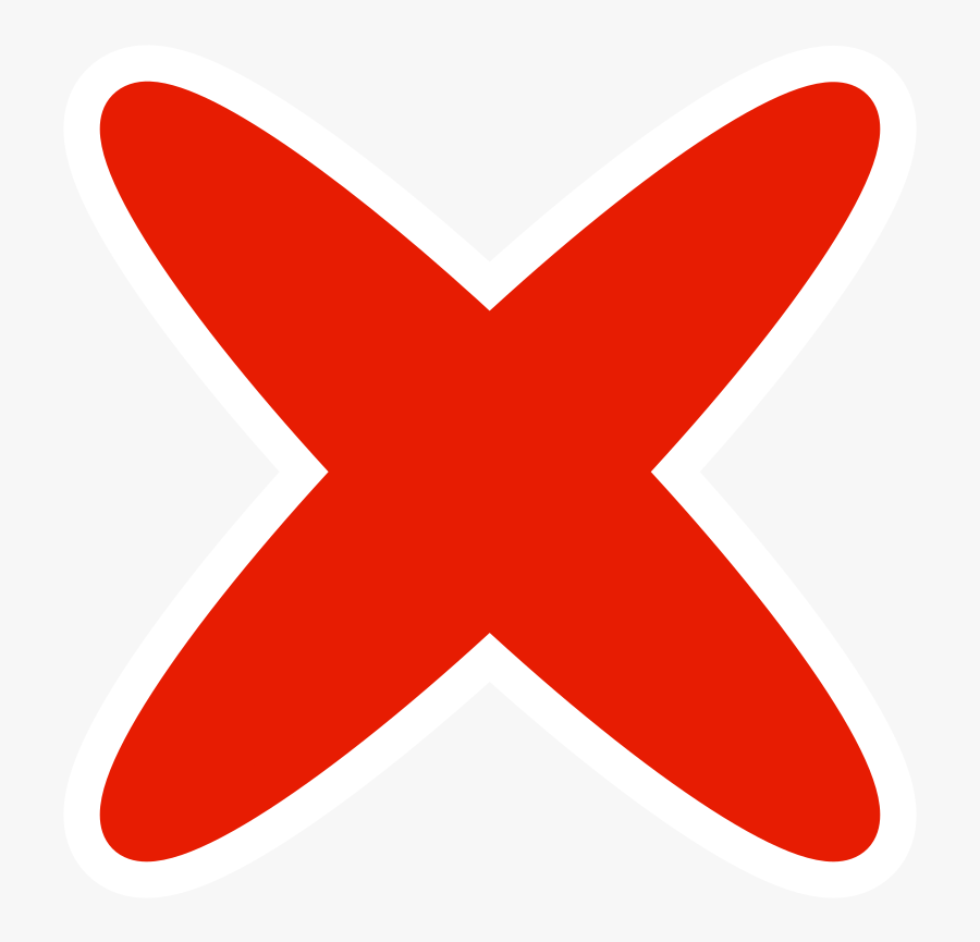 Thumb Image - Red X, Transparent Clipart