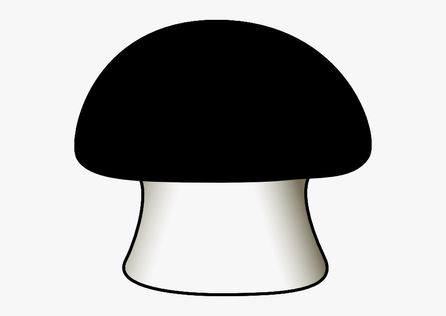Black Mushroom Clipart, Transparent Clipart