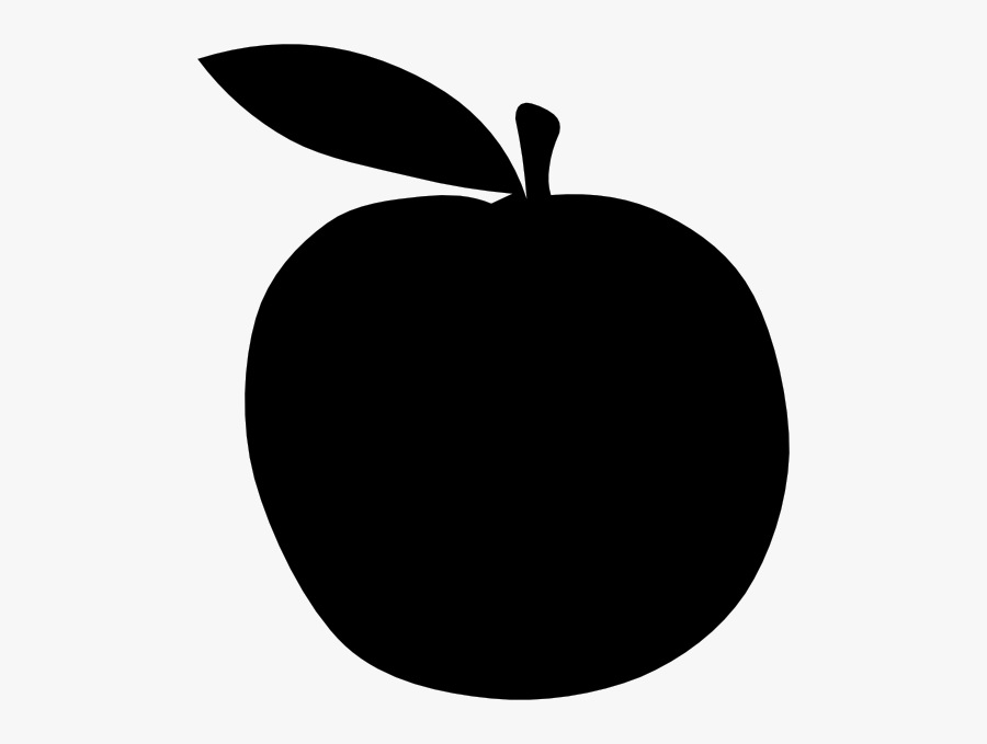 Apple -black Apple Svg Clip Arts 534 X 599 Px - Green Apple Clipart Png, Transparent Clipart