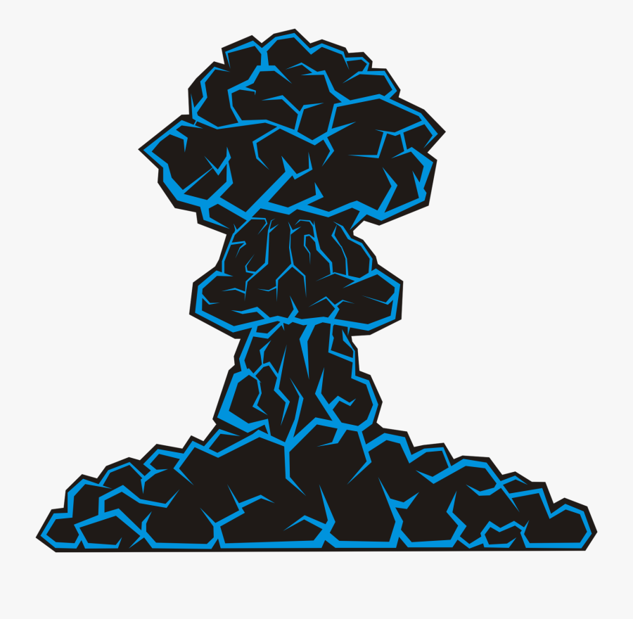 Callout Cloud Right Clipart, Vector Clip Art Online, - Nuclear Explosion Gif Png, Transparent Clipart