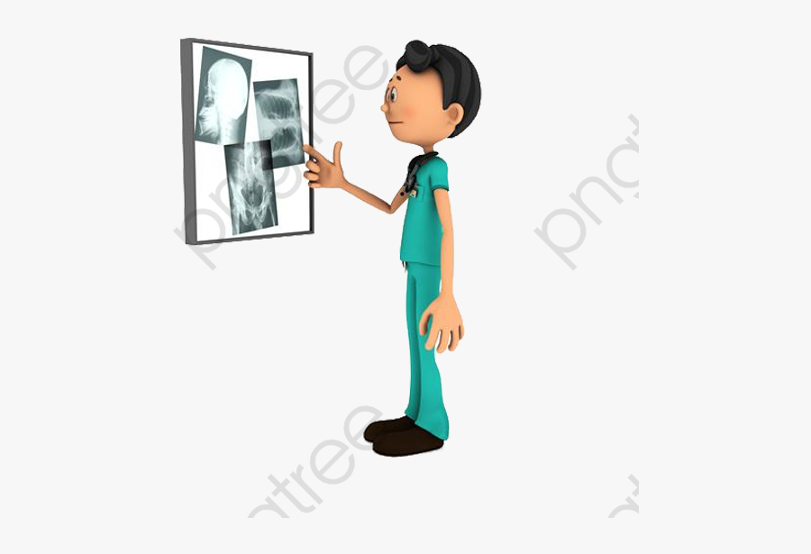 Doctor Of The Doctor - Radiology Cartoon, Transparent Clipart