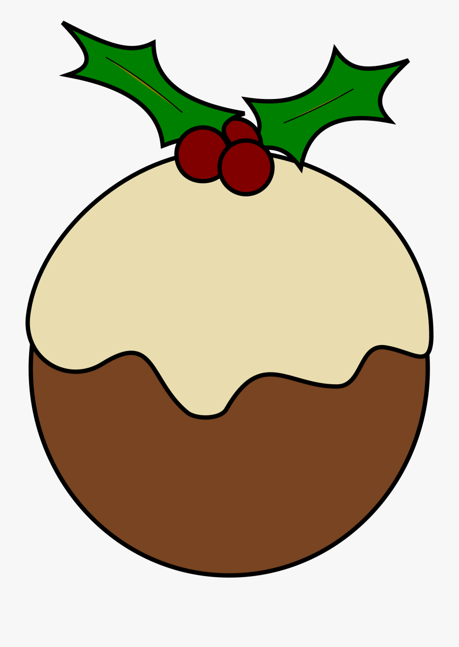 Image Of Christmas Pudding - Christmas Pudding Clip Art, Transparent Clipart