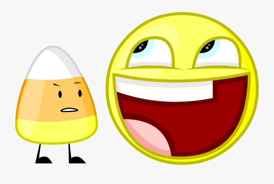 Candy Corn And Epic Face By Meleeobjects4 - Cartoon, Transparent Clipart
