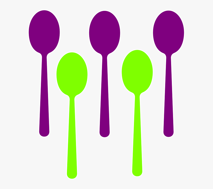 Spoon Clip Art - Set Of Spoon Clipart, Transparent Clipart