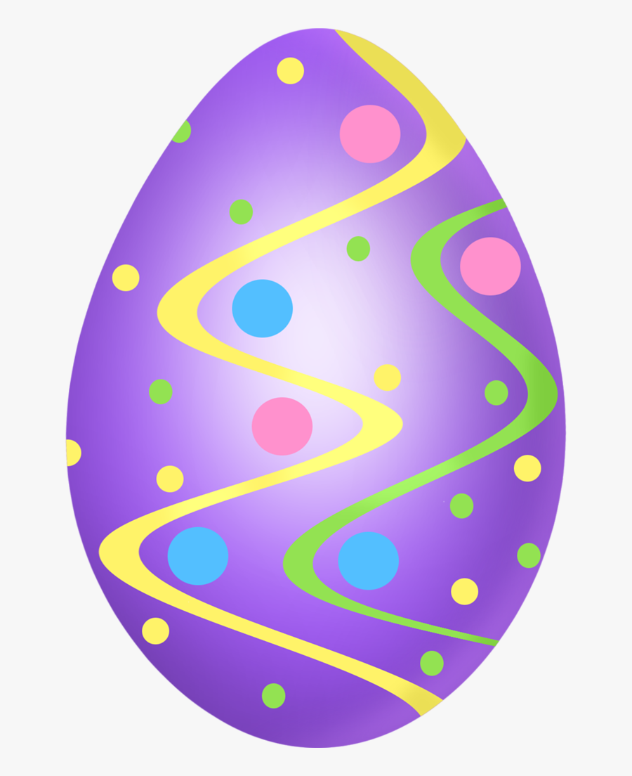 Colored Easter Eggs Clip Art, Transparent Clipart