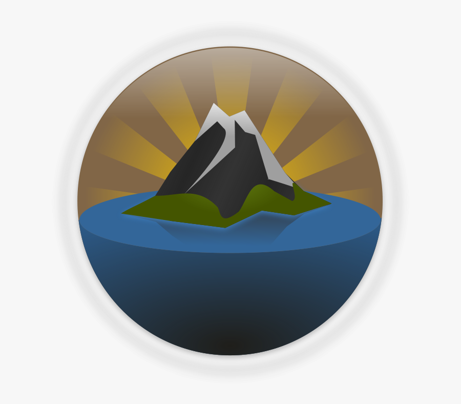 Island - Circle, Transparent Clipart