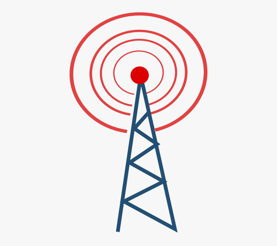 Radio Transmitter Clip Art - Radio Tower Clipart, Transparent Clipart