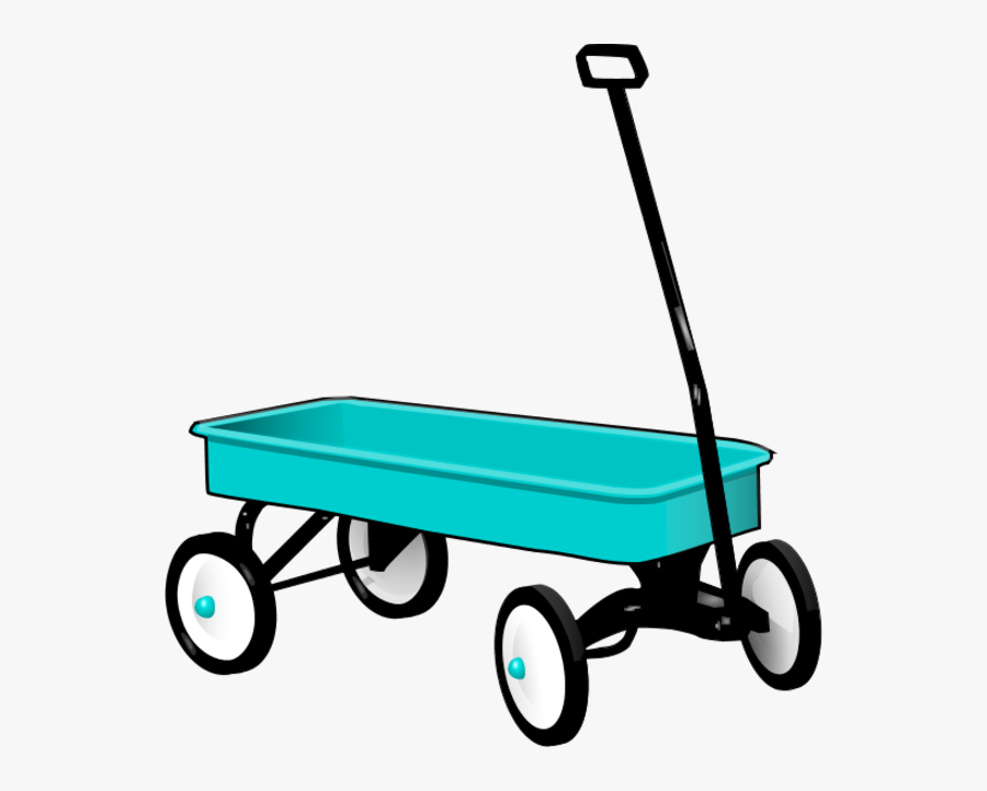 Red Wagon, Transparent Clipart