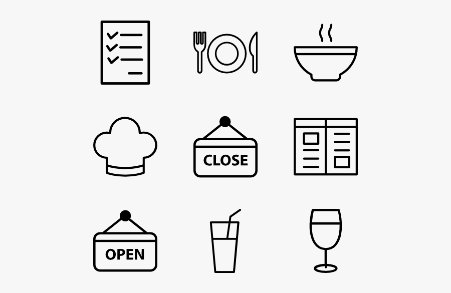 Restaurant - Icons Png Transparent, Transparent Clipart