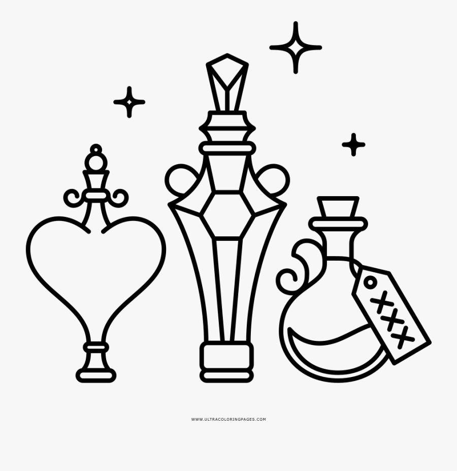 Potion Coloring Page - Coloring Page For Potion, Transparent Clipart