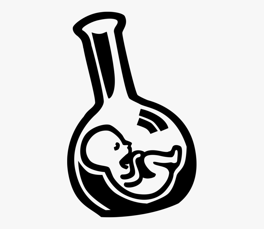 Transparent Fetus Png - Test Tube Baby Clip Art, Transparent Clipart