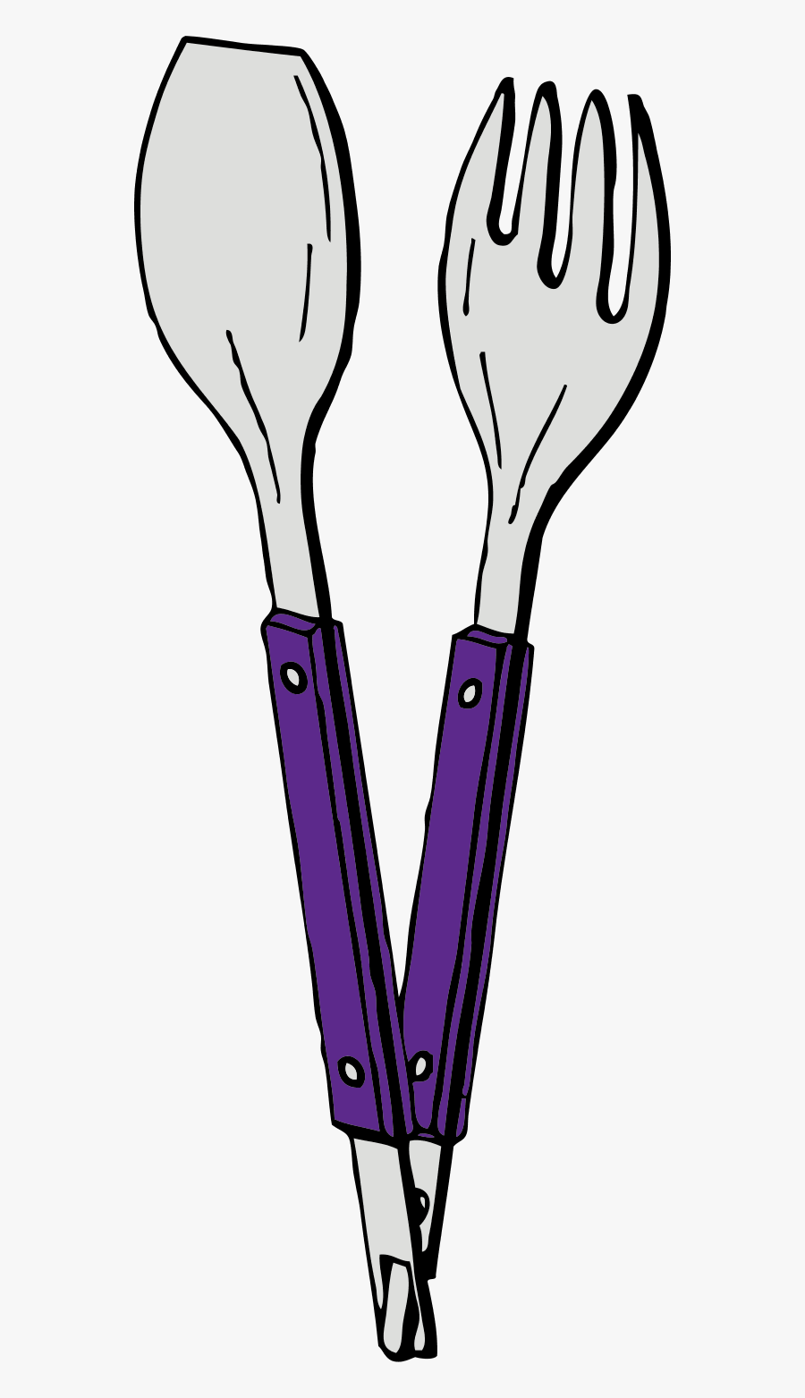 Clip Art Fork And Spoon Vector, Transparent Clipart