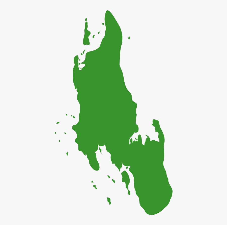 Map Of Unguja Island, Part Of The Zanzibar Archipelago - Unguja Island Map, Transparent Clipart