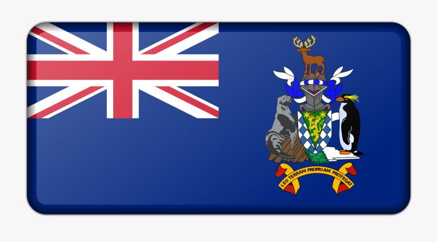 Flag,technology,south Georgia Island - South Georgia And The South Sandwich Islands Flag Png, Transparent Clipart