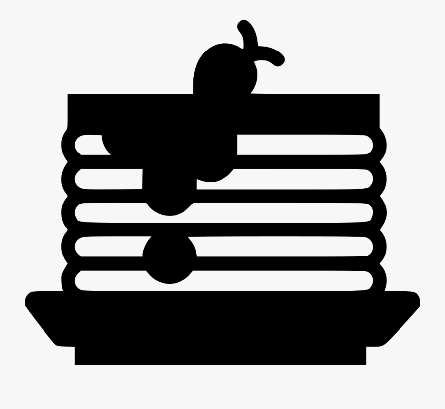 Pancake Clipart Svg - Silhouette Pancake Png, Transparent Clipart