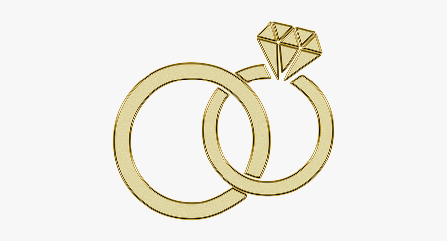 Gold Engagement Ring Clipart, Transparent Clipart