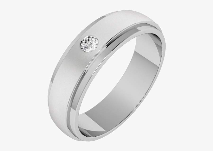 Clip Art Pladium Wedding Rings - Palladium Diamond Ring For Men, Transparent Clipart