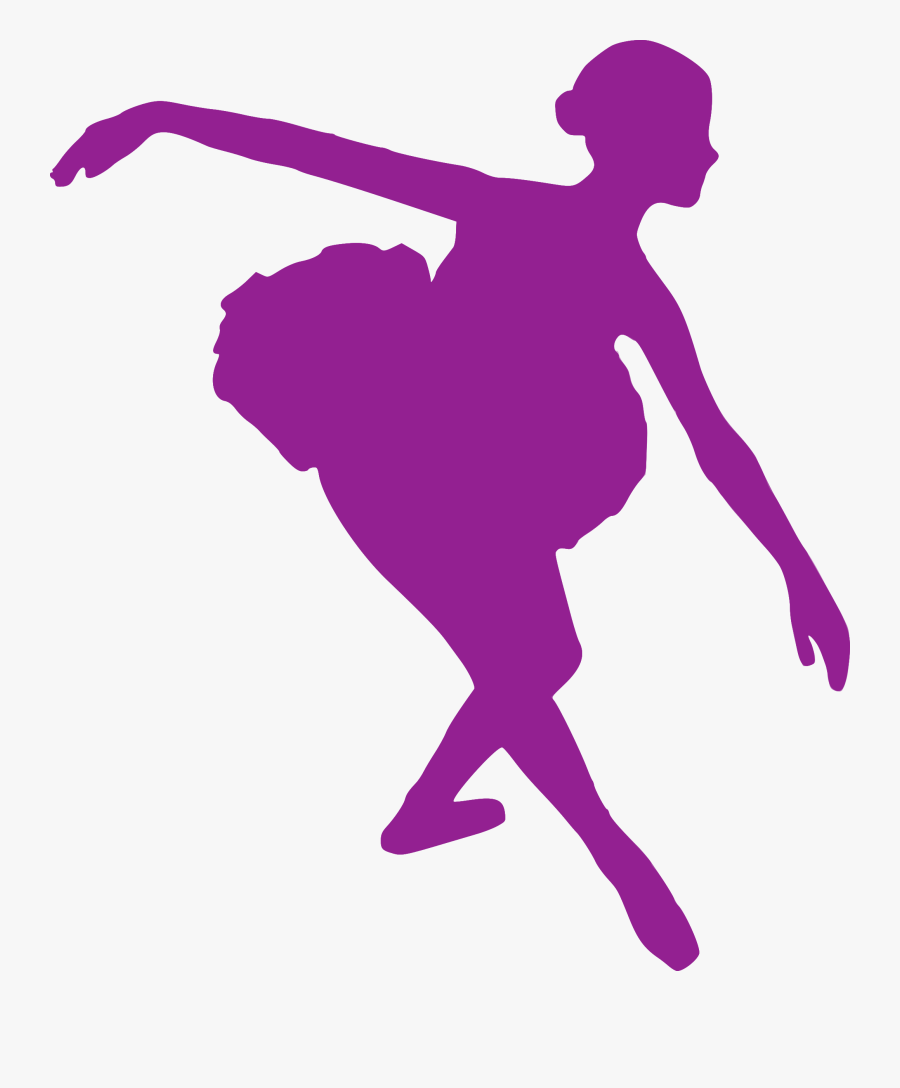 Silhouette Ballet Dancer Performing Arts Clip Art - Ballet Dancer Ballet Purple Silhouettes, Transparent Clipart