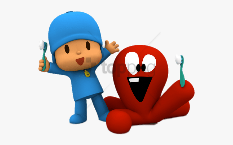 Someone Brushing Their Teeth Clipart - Pocoyo Png, Transparent Clipart