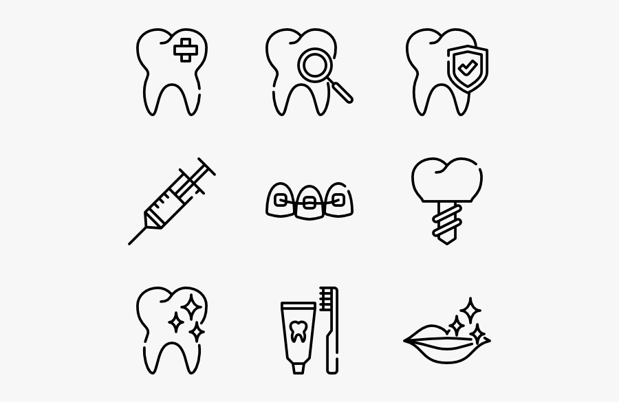 Dentist - Family Line Icon Png, Transparent Clipart