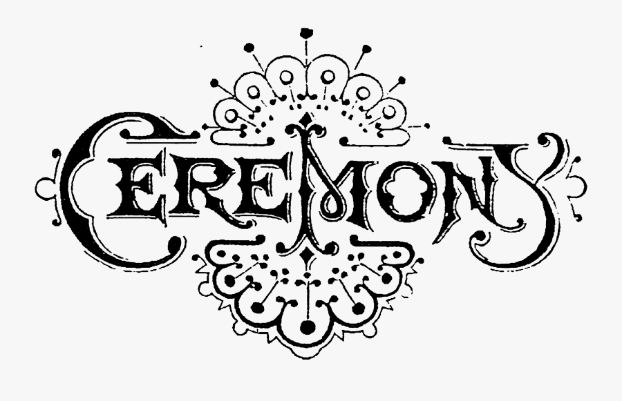 Wedding Ceremony Font, Transparent Clipart