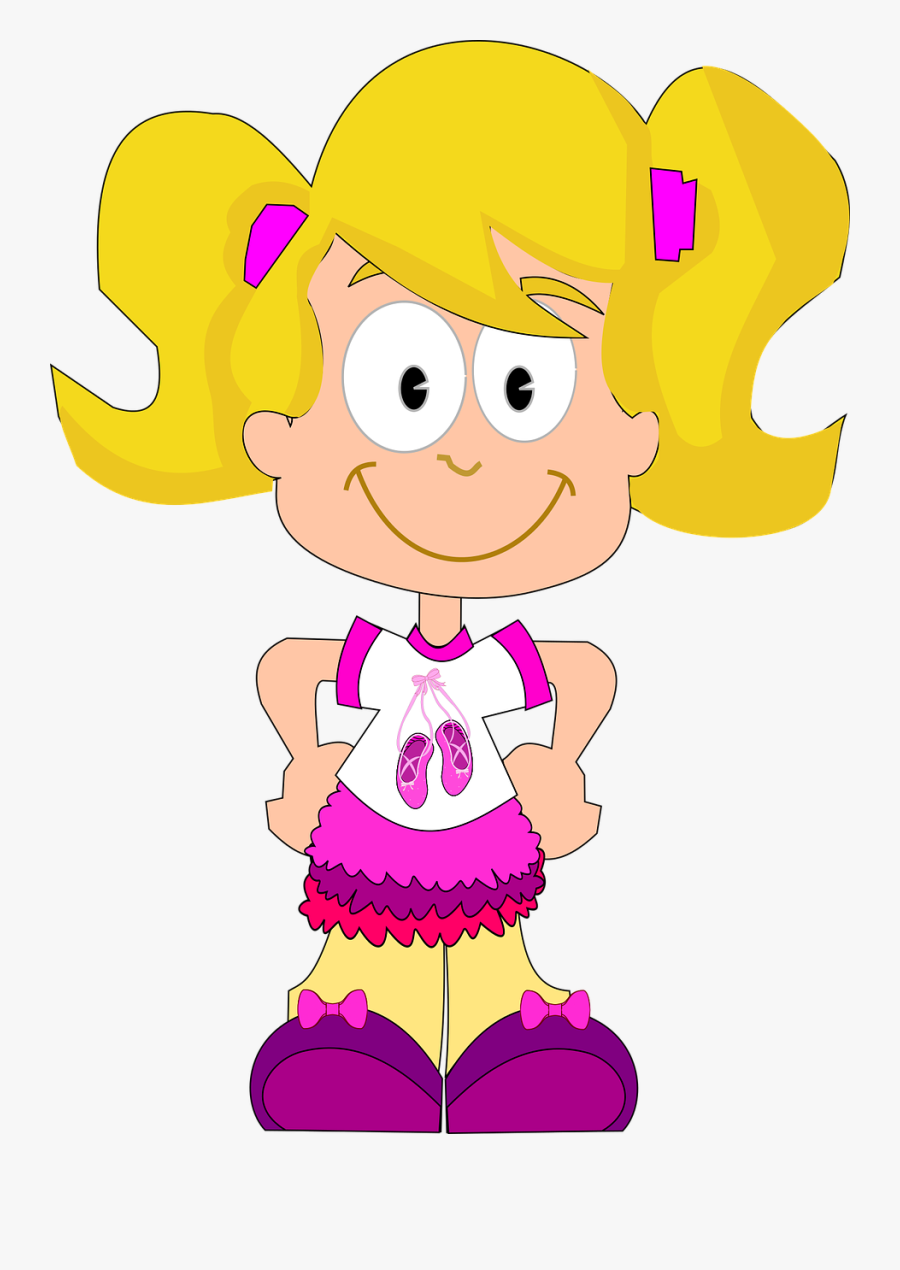 Ballerina Ballet Cartoon Free Picture - Child Comic, Transparent Clipart
